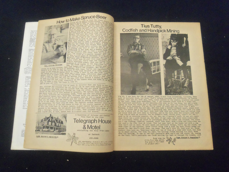 1974 JUNE CAPE BRETON'S MAGAZINE- HISTORY & FUTURE OF CAPE BRETON ISLAND- B 439T