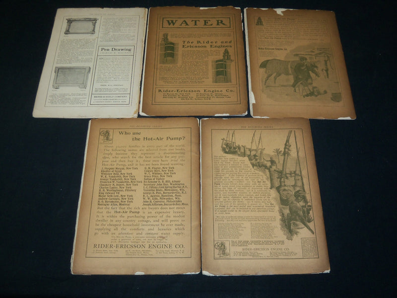 1903 THE BROCHURE SERIES ARCHITECTURAL ILLUSTRATION MAGAZINE LOT OF 11 - WR 716