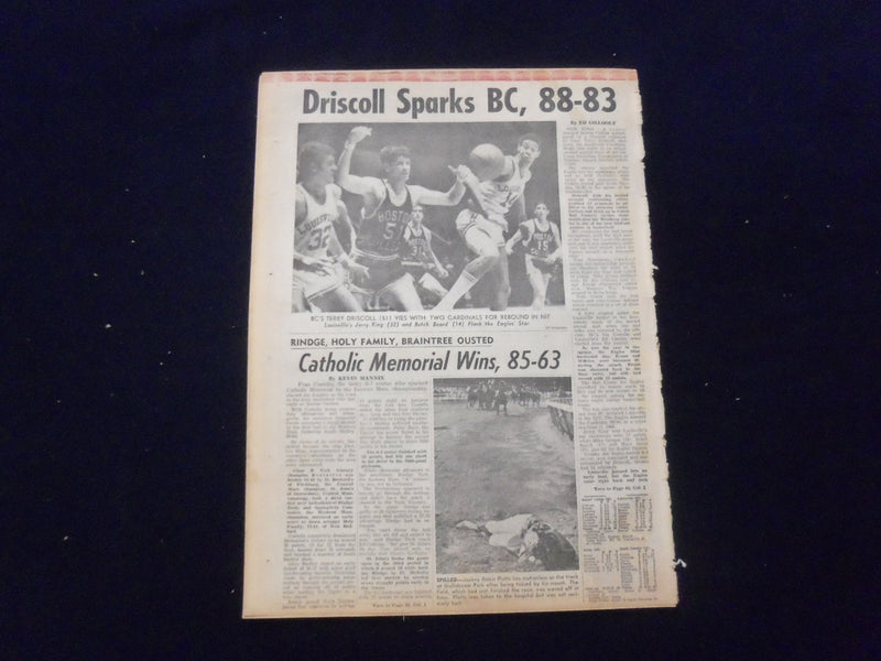 1969 MAR 19 BOSTON RECORD AMERICAN NEWSPAPER-U.S. ACCUSES MILITANTS RIOT-NP 6335