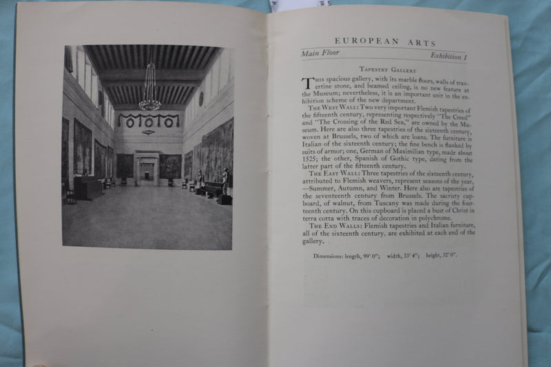 1928 DECORATIVE ARTS OF EUROPE AND AMERICA HANDBOOK - SOFTCOVER - K 2489