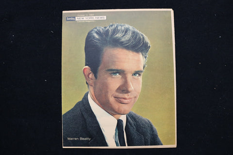 1964 OCT 11 SUNDAY NY NEWS COLOROTO MAGAZINE - WARREN BEATTY COVER - E 25470