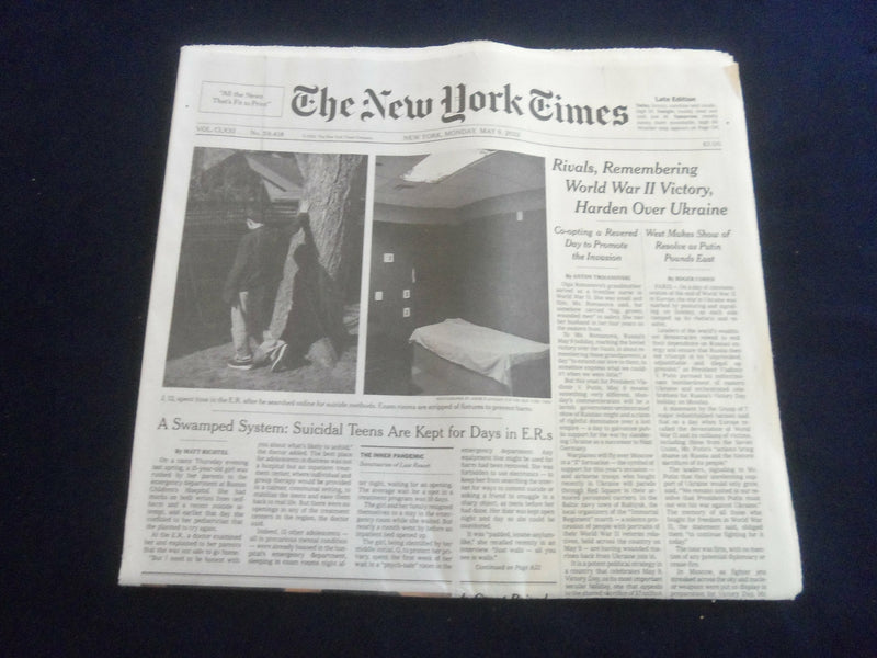 2022 MAY 9 NEW YORK TIMES- RIVALS, REMEMBERING WWII VICTORY, HARDEN OVER UKRAINE
