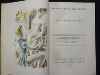 1943 MADEMOISELLE DE MAUPIN HARDCOVER BOOK BY GAUTIER - HERITAGE PRESS - KD 9347