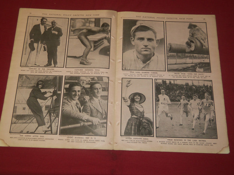 1922 SEPT 16 THE NATIONAL POLICE GAZETTE MAGAZINE - CLARENCE WALKER - B 5747