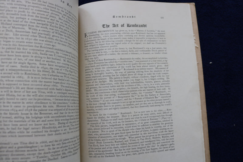 1900 JUNE MASTERS IN ART - SOFTCOVER - REMBRANDT - 10 PLATES - K 1523
