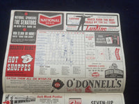 1965 WASHINGTON SENATORS VS. NEW YORK YANKEES SCORECARD - J 8398