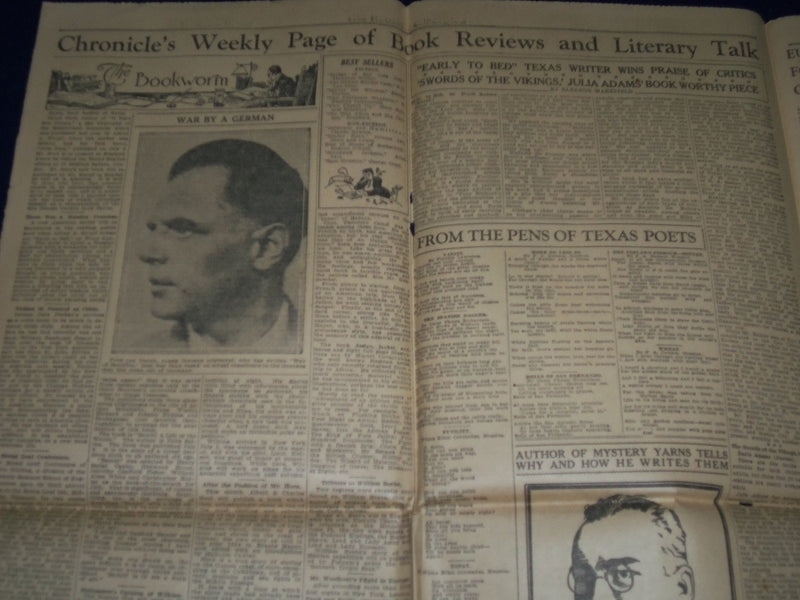 1928 JULY 15 HOUSTON CHRONICLE THEATRE SECTION - SINCLAIR LEWIS - NP 972O