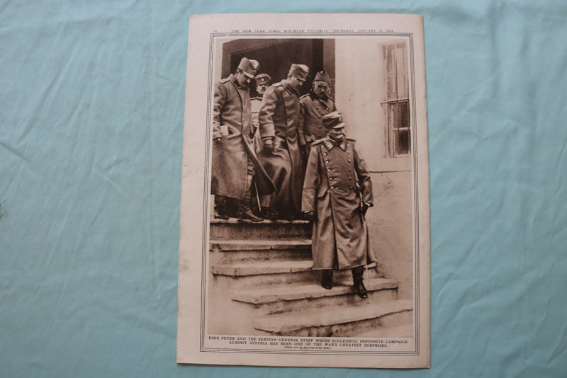 1915 JAN 21 NEW YORK TIMES MID-WEEK PICTORIAL WAR EXTRA-GENERAL JOFFRE - NP 9112