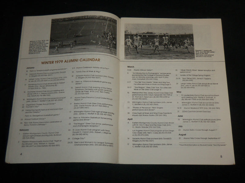 1979 WINTER PENNOLYMPIAD MAGAZINE PUB. BY UNIVERSITY OF PENNSYLVANIA - J 6769