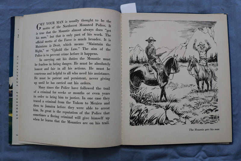 1941 THE NORTHWEST MOUNTED POLICE HARDCOVER BOOK BY SANFORD TOUSEY - K 666