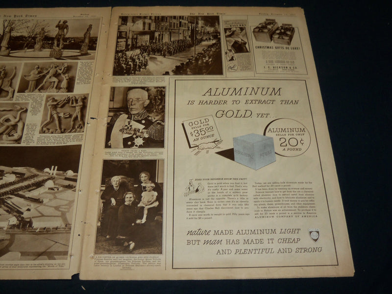 1937 DECEMBER 12 NEW YORK TIMES ROTO PICTURE SECTION - WORLD'S FAIR - NT 9390