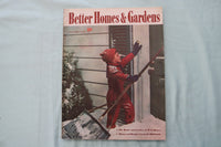 1940 JANUARY BETTER HOMES & GARDENS MAGAZINE - BOY W/SNOW SHOVEL COVER - E 26550