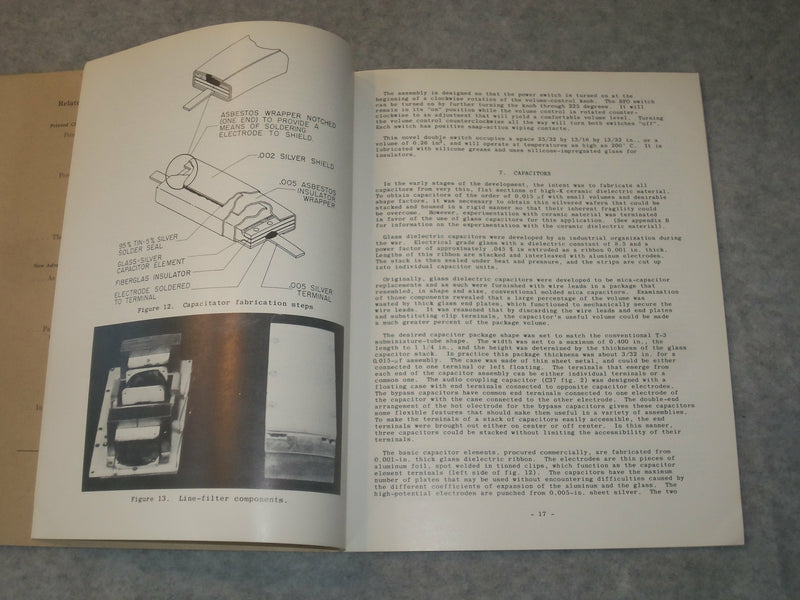 1954 SUBMINIATRURIZATION TECHNIQUES FOR LOW-FREQUENCY RECEIVERS - J 6291