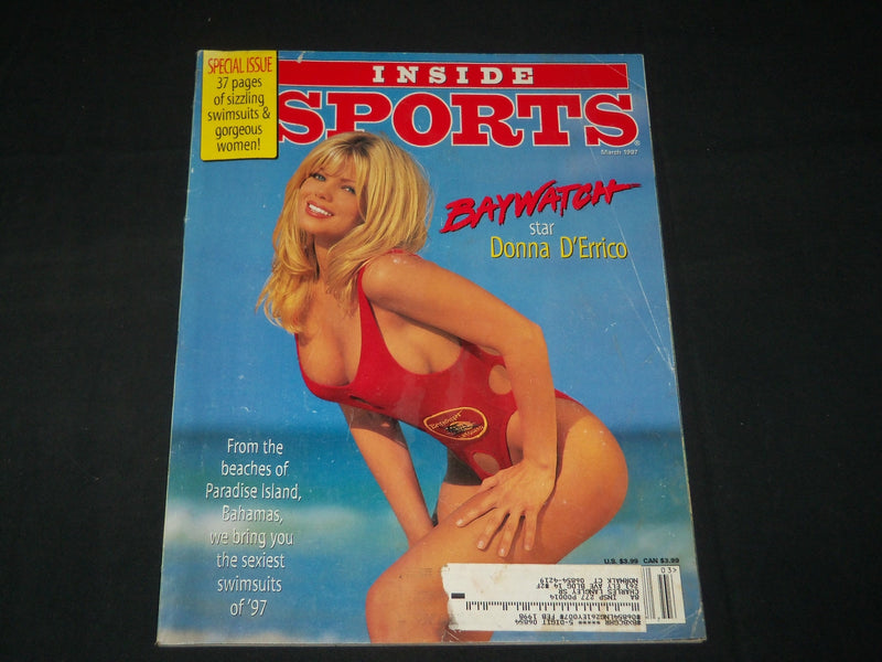 1997 MARCH INSIDE SPORTS MAGAZINE - BAYWATCH - DONNA D'ERRICO - RC 1129