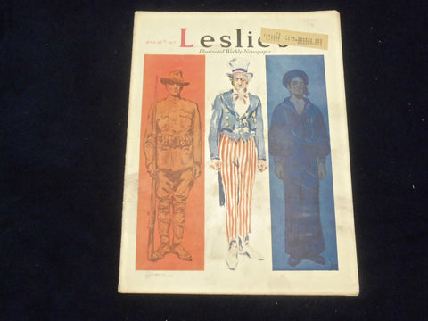 1917 MARCH 29 LESLIE'S WEEKLY MAGAZINE - UNCLE SAM - ST 6136