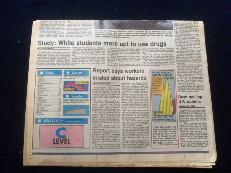 1989 DEC 19 THE MORNING TIMES NEWSPAPER-SCRANTON, PA- MAIL BOMB KILLS - NP 6134
