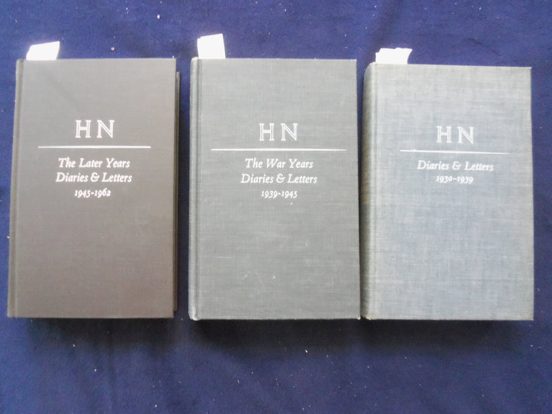 1966-68 HAROLD NICOLSON DIARIES AND LETTERS HARDCOVER BOOKS - LOT OF 3 - KD 8823