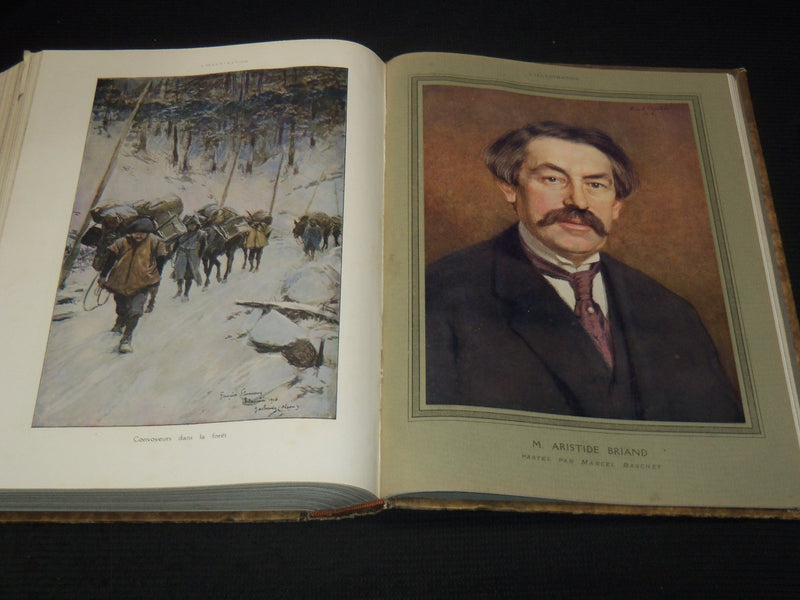 1916 L'ILLUSTRATION FRENCH MAGAZINE BOUND VOLUME SET OF 2 - FULL YEAR - LA GUERR