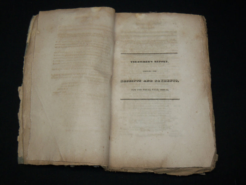 1834-1840 PENNSYLVANIA STATE TREASURER REPORTS LOT OF 4 - KD 6498