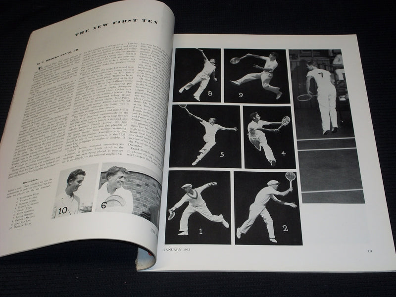 1933 JANUARY THE SPORTSMAN MAGAZINE NICE COVER & INSIDE SPORTS - E 4287