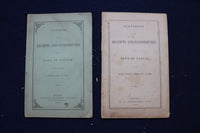 1859-1889 TOWN OF NATICK RECEIPTS AND EXPENDITURE REPORTS - LOT OF 24 - O 3393
