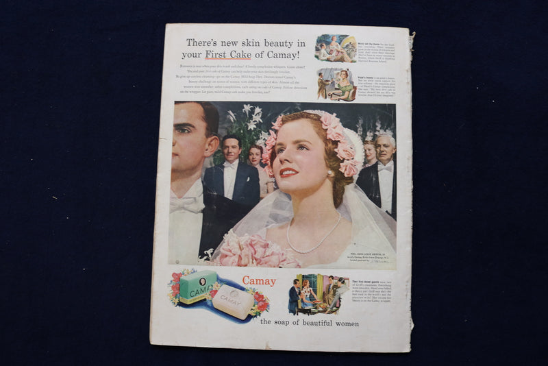1949 JULY MCCALL'S MAGAZINE - 3 WOMEN IN SWIM CAPS COVER - E 22133