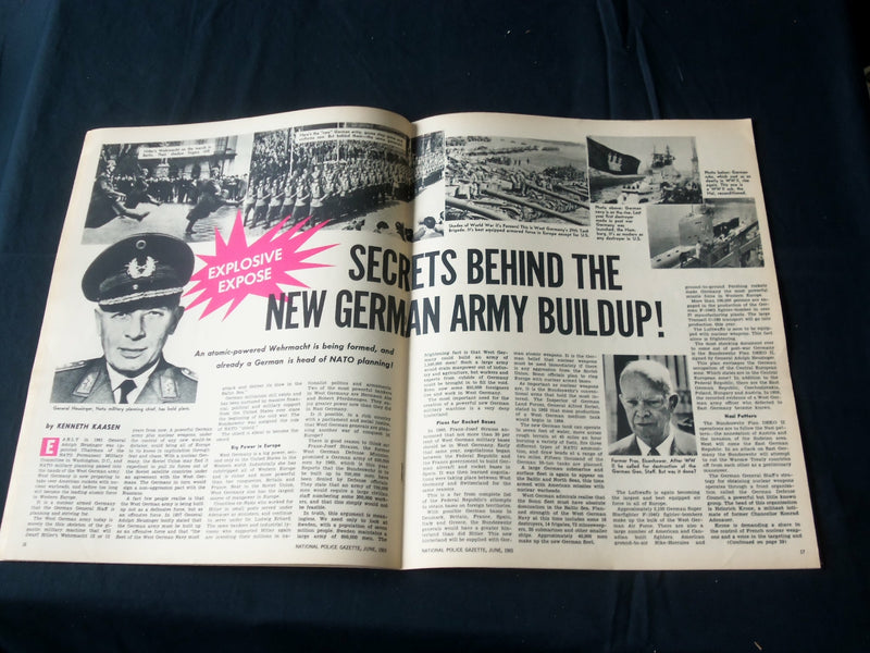 1965 JUNE THE NATIONAL POLICE GAZETTE MAGAZINE - CARROLL BAKER - B 5727