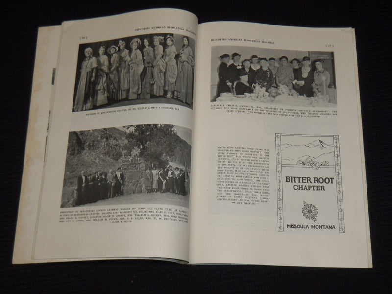 1933-1944 DAUGHTERS OF THE AMERICAN REVOLUTION MAGAZINE LOT OF 28 ISSUES- O 1121