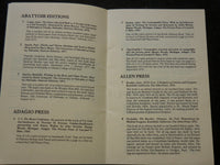 1981 PRIVATE PRESS PAMPHLETS SOFTCOVER BOOK LOT OF 2 - TYPOGRAPHY - J 6188