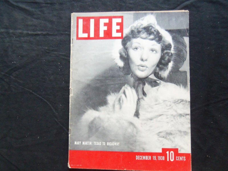 1938 DECEMBER 19 LIFE MAGAZINE - MARY MARTIN: TEXAS TO BROADWAY - L 109