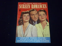 1941 AUGUST SCREEN ROMANCES MAGAZINE - GODDARD - BOYER - HAVILLAND - II 2604