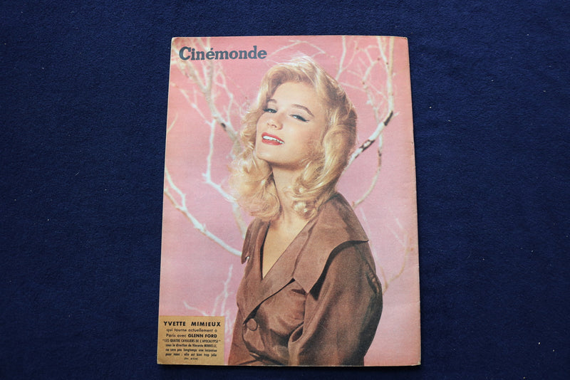1960 OCTOBER 18 CINEMONDE MAGAZINE - SACHA DISTEL - FRENCH COVER - E 23985