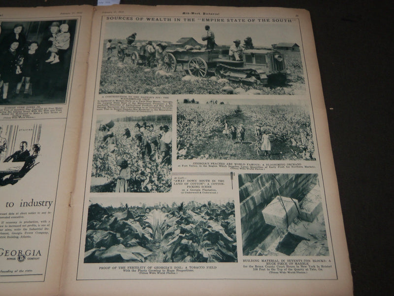 1933 FEB 11 MID-WEEK PICTORIAL MAGAZINE SECTION - FRANKLIN D. ROOSEVELT - J 3210