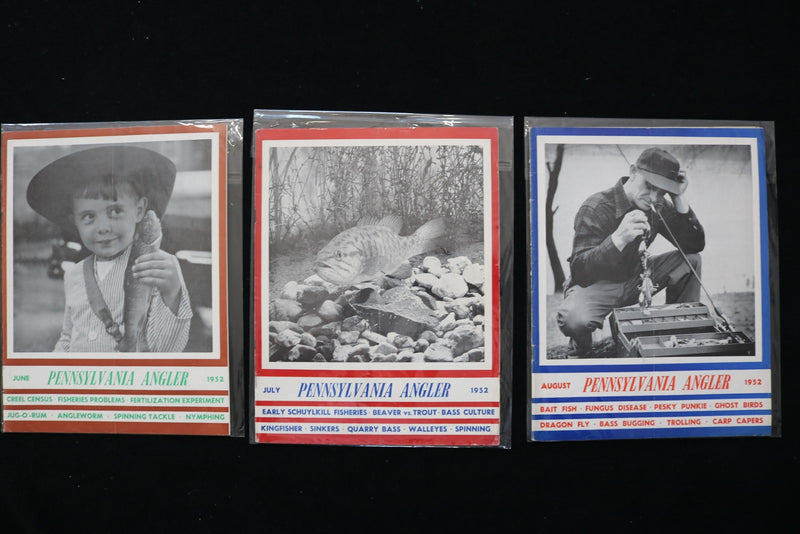 1951-1952 PENNSYLVANIA ANGLER MAGAZINE - LOT OF 18 - O 3741