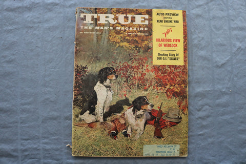 1959 NOVEMBER TRUE MAGAZINE - AUTO PREVIEW COVER - SP 4922P