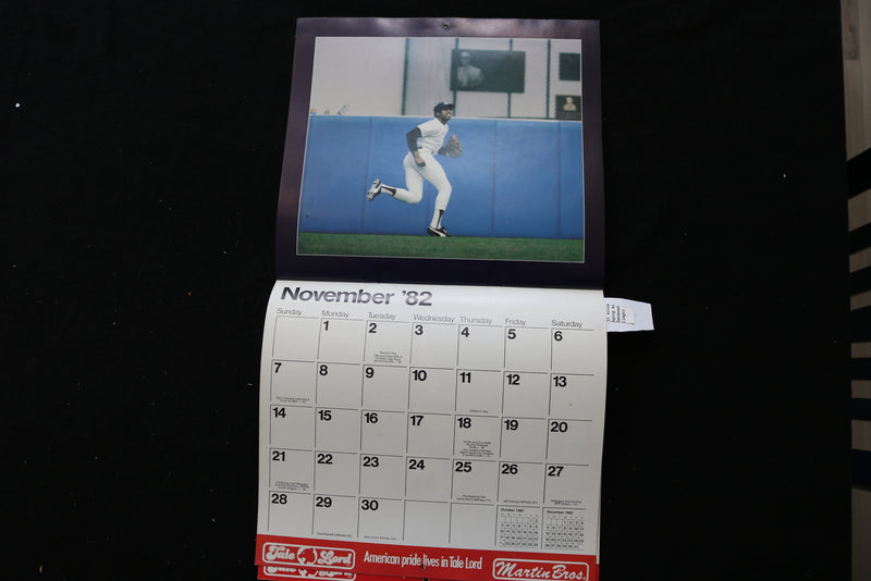 1982 APRIL - 1983 MARCH NEW YORK YANKEES CALENDAR - K 2471