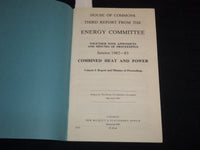 1983 HOUSE OF COMMONS ENERGY COMMITTE THIRD REPORT - HEAT & POWER - J 8969