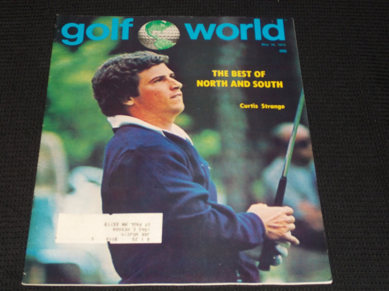 1975 MAY 16 GOLF WORLD MAGAZINE - CURTIS STRANGE FRONT COVER - E 6726