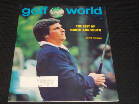 1975 MAY 16 GOLF WORLD MAGAZINE - CURTIS STRANGE FRONT COVER - E 6726