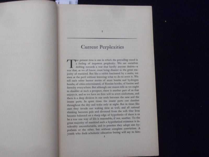 1951 NEW HOPES FOA A CHANGING WORLD HARDCOVER BOOK BY BERTRAND RUSSELL - KD 8675