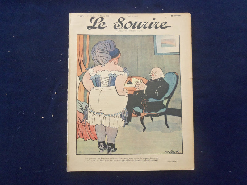 1908 FEB 1 LE SOURIRE MAGAZINE - ILLUSTRATED COMEDY - FRENCH TEXT - SP 4867F