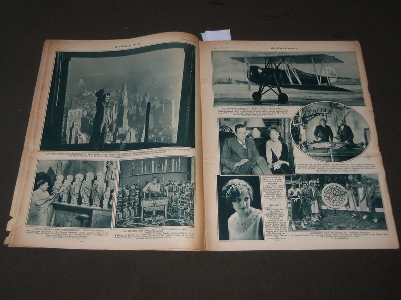 1931 FEBRURAY 21 MID-WEEK PICTORIAL MAGAZINE SECTION - SLYVIA SIDOVEY - J 3235