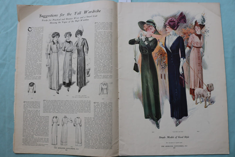 1911 SEPTEMBER THE DESIGNER MAGAZINE - STANDARD FASHION COMPANY - E 24868