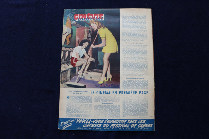 1947 OCTOBER 14 CINEVIE MAGAZINE - VIRGINIA MAYO - FRENCH COVER - E 23903