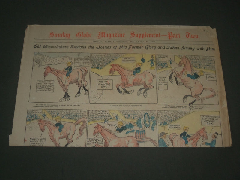 1905 SEPT 17 SUNDAY BOSTON GLOBE SUPPLEMENT PART 2 - COLOR COMICS - NP 2769