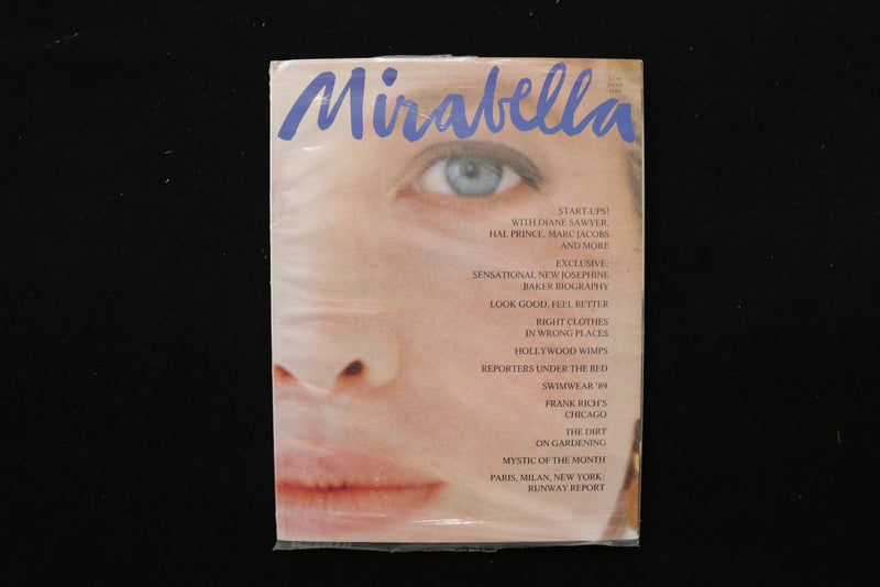 1989 JUNE MIRABELLA MAGAZINE - A BEAUTIFUL MODEL COVER - E 24196