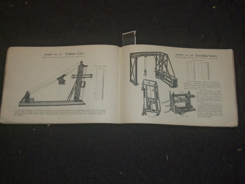 1914 MECCANO MODELS INSTRUCTIONS CATALOG - J 6389