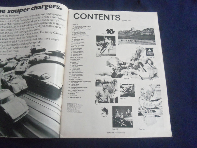 1971 JANUARY BOYS' LIFE MAGAZINE - PANNING FOR GOLD AT PHILMONT - SP 6481U
