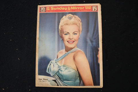 1945 SEPTEMBER 16 NY SUNDAY MIRROR MAGAZINE - JUNE HAVER COVER - E 26175