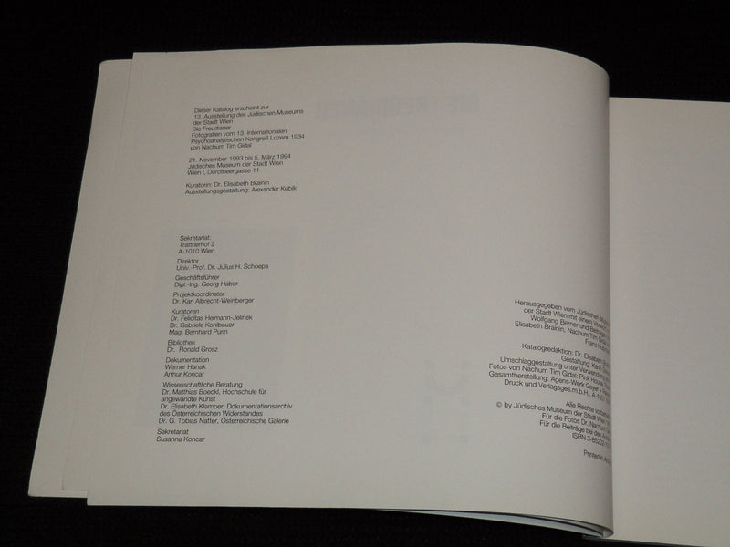 1993 DIE FREUDIANER FOTOGRAFIEN VON GIDAL GERMAN BOOK - SOFTCOVER - KD 6494I